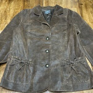 J.JILL LEATHER JACKET SIZE M